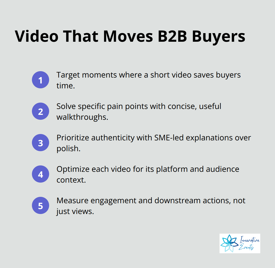 Five practical tips for creating effective B2B videos - b2b content marketing trends
