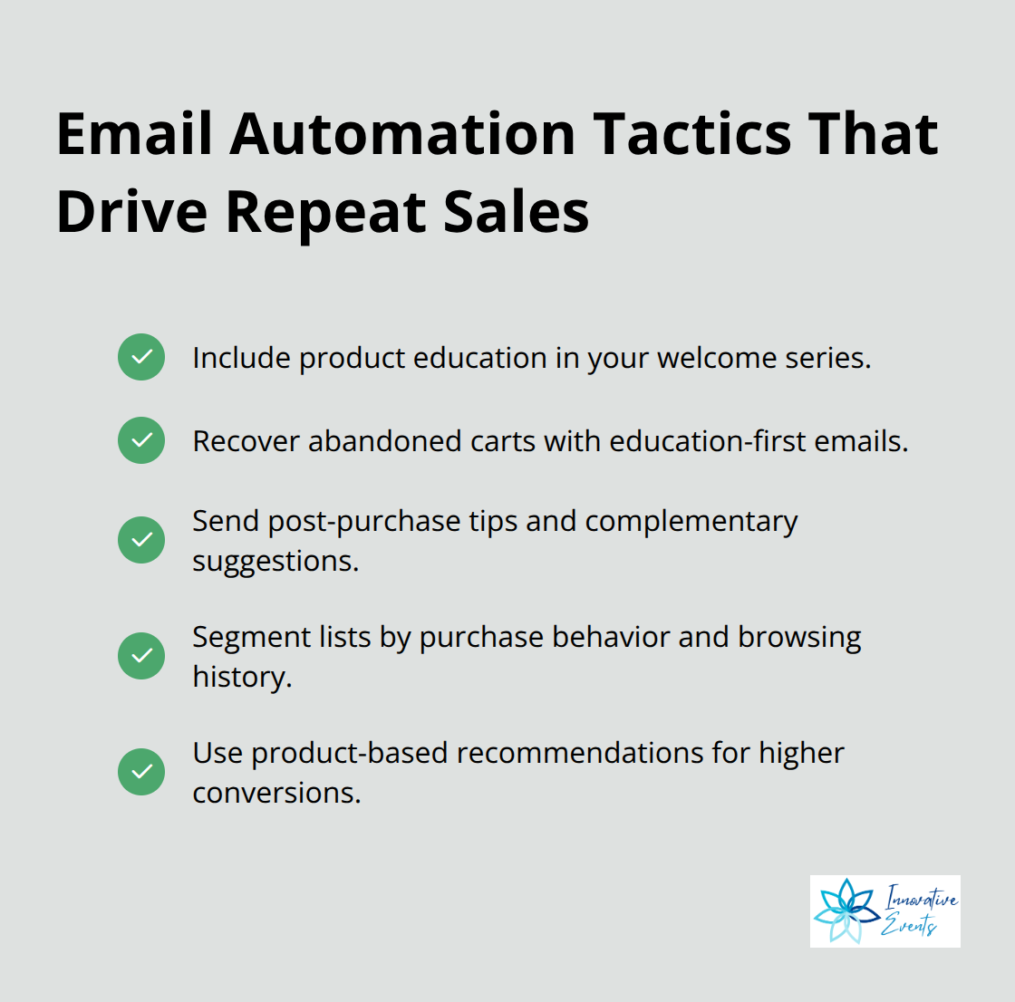 Checklist of email automation best practices for ecommerce growth